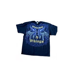 Vintage Minnesota Vikings All Over Print T-shirt